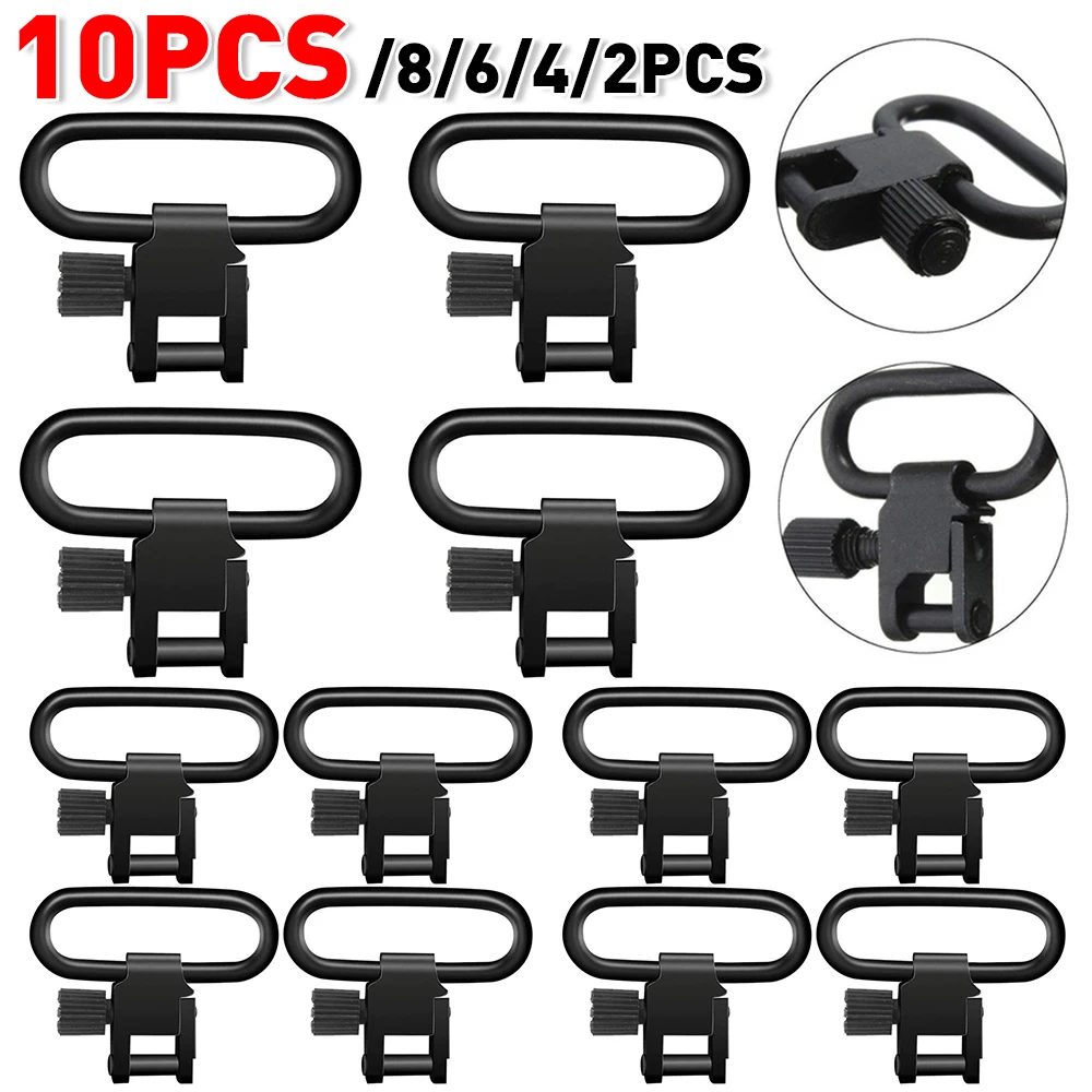 Rifle Sling Swivel - Kit de 2-10 piezas de hebillas