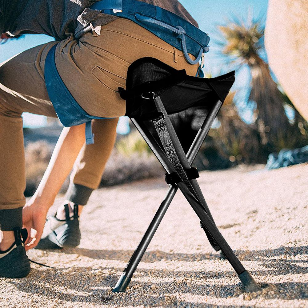 Hunting And Fishing Outdoor Chairs - Taburete con trípode portátil, silla plegable