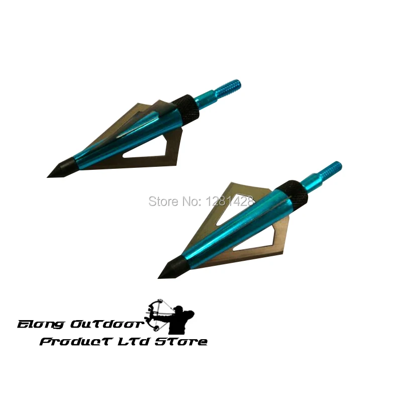 Crossbow Bolt Broadhead - 12 Uds. Punta ancha azul de