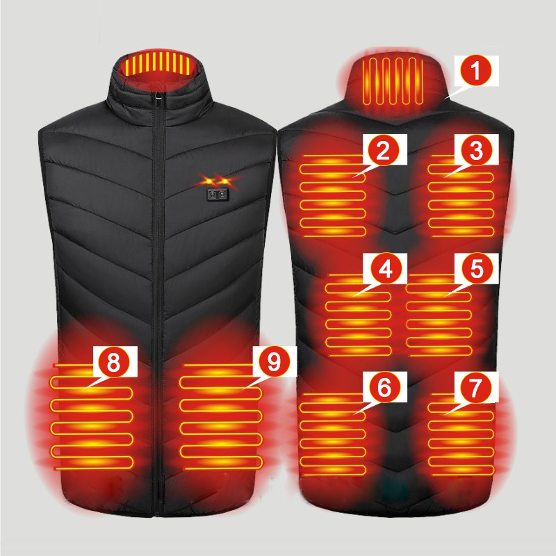 Chaleco calefactable de 9 área - Outdoor Hunting Heater reseña y precio