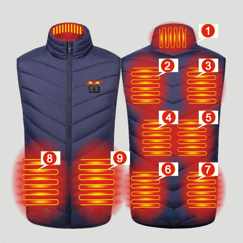 Chaleco calefactable de 9 área - Outdoor Hunting Heater reseña y precio