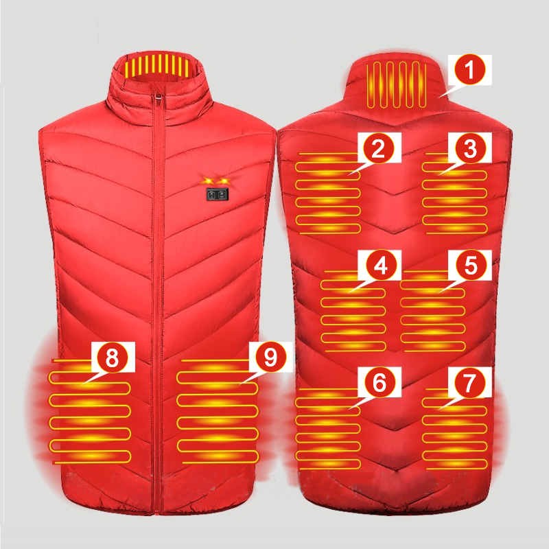 Chaleco calefactable de 9 área - Outdoor Hunting Heater reseña y precio