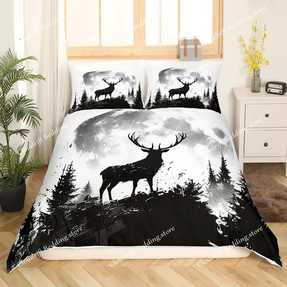 Funda de Edredón con Diseño de - Hunting And Camping In Forest reseña y precio