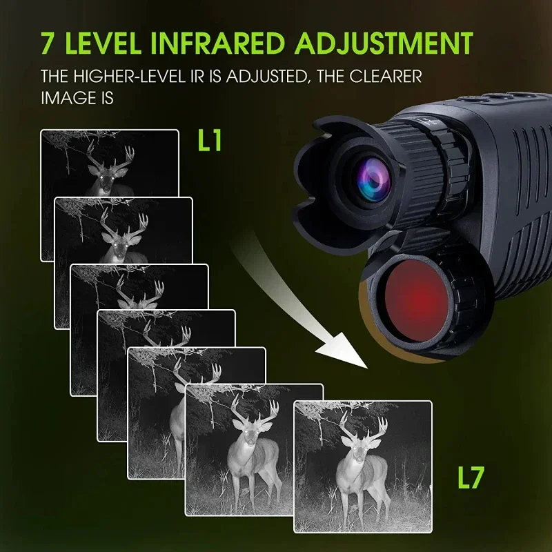 Visión nocturna monocular HD d - Outdoor Hunting Range reseña y precio