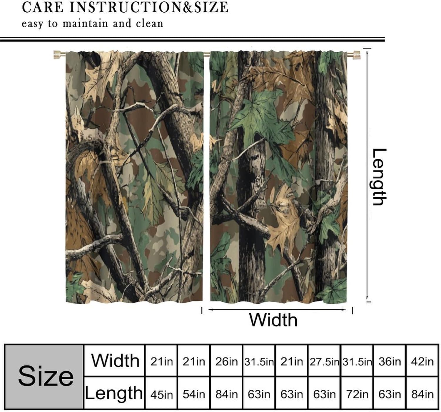 Cortinas de Camuflaje Forestal - Hunting And Camping In Forest reseña y precio