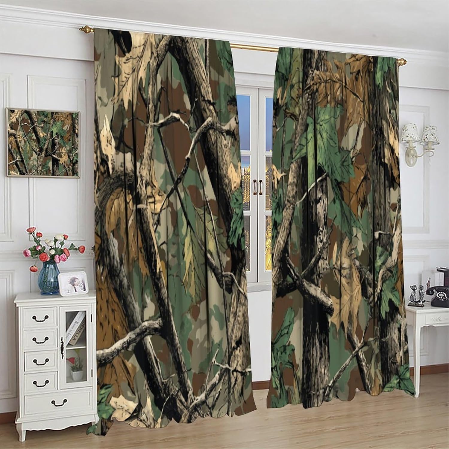 Cortinas de Camuflaje Forestal - Hunting And Camping In Forest reseña y precio