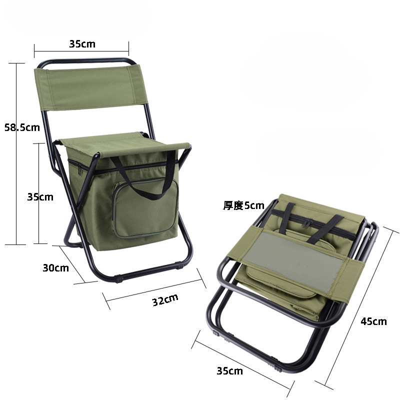 Silla de pesca plegable 2 en 1 - Hunting And Fishing Outdoor Chairs reseña y precio