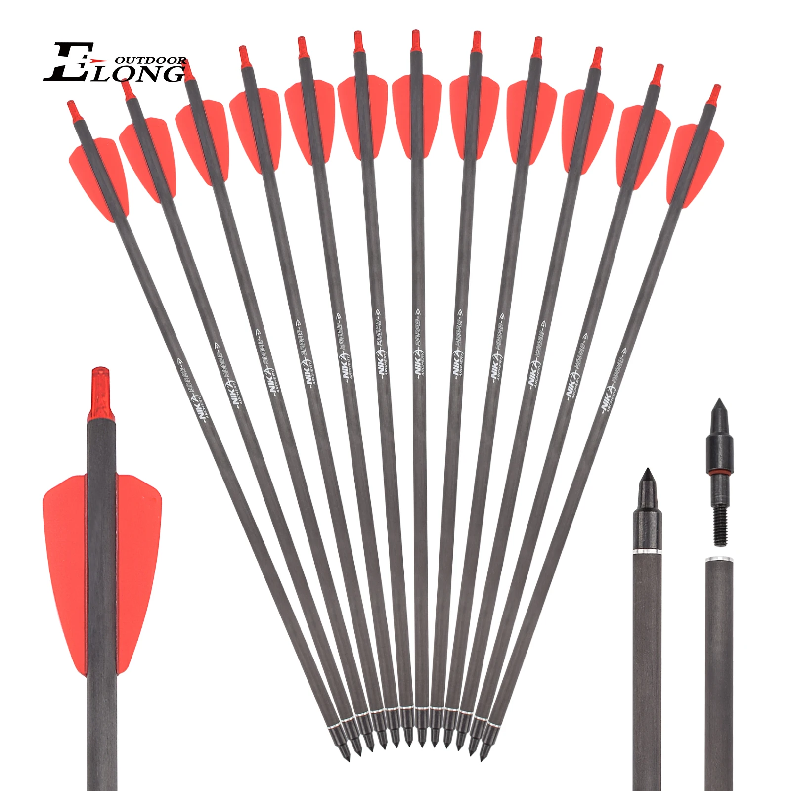 12 Uds. Pernos de ballesta R9  - Crossbow Bolt Broadhead reseña y precio