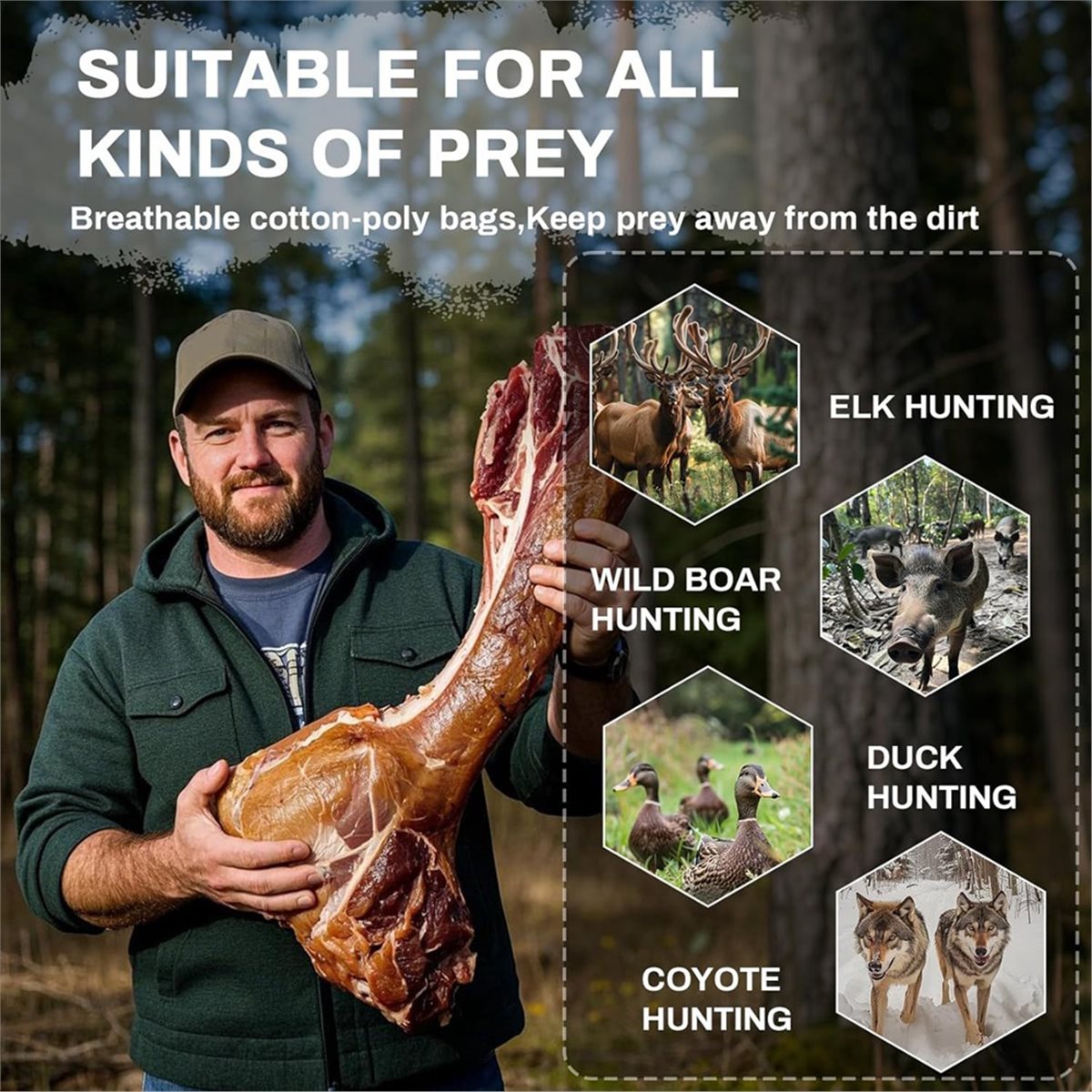 Bolsas para Caza AB09, Paquete - Game Bag Meat Hunting reseña y precio