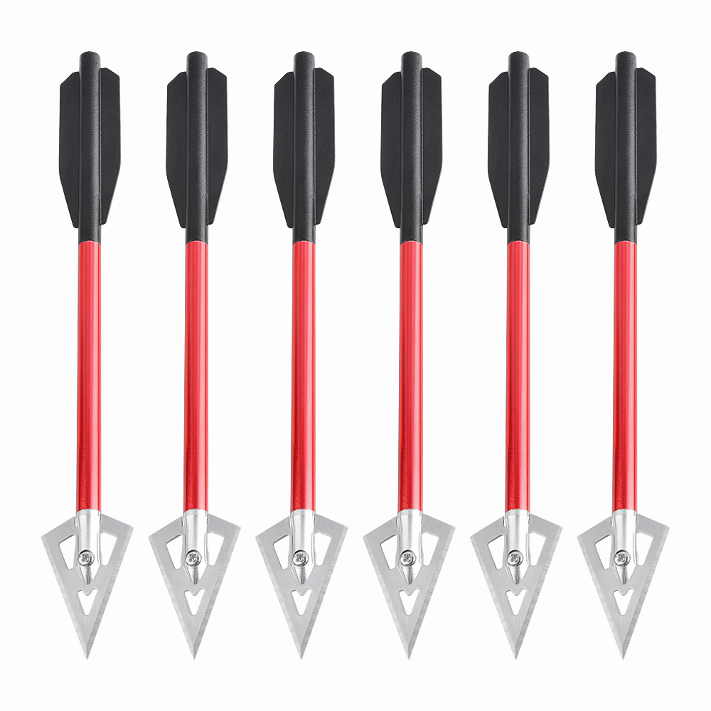 6/12 Uds flecha corta pernos d - Crossbow Bolt Broadhead reseña y precio