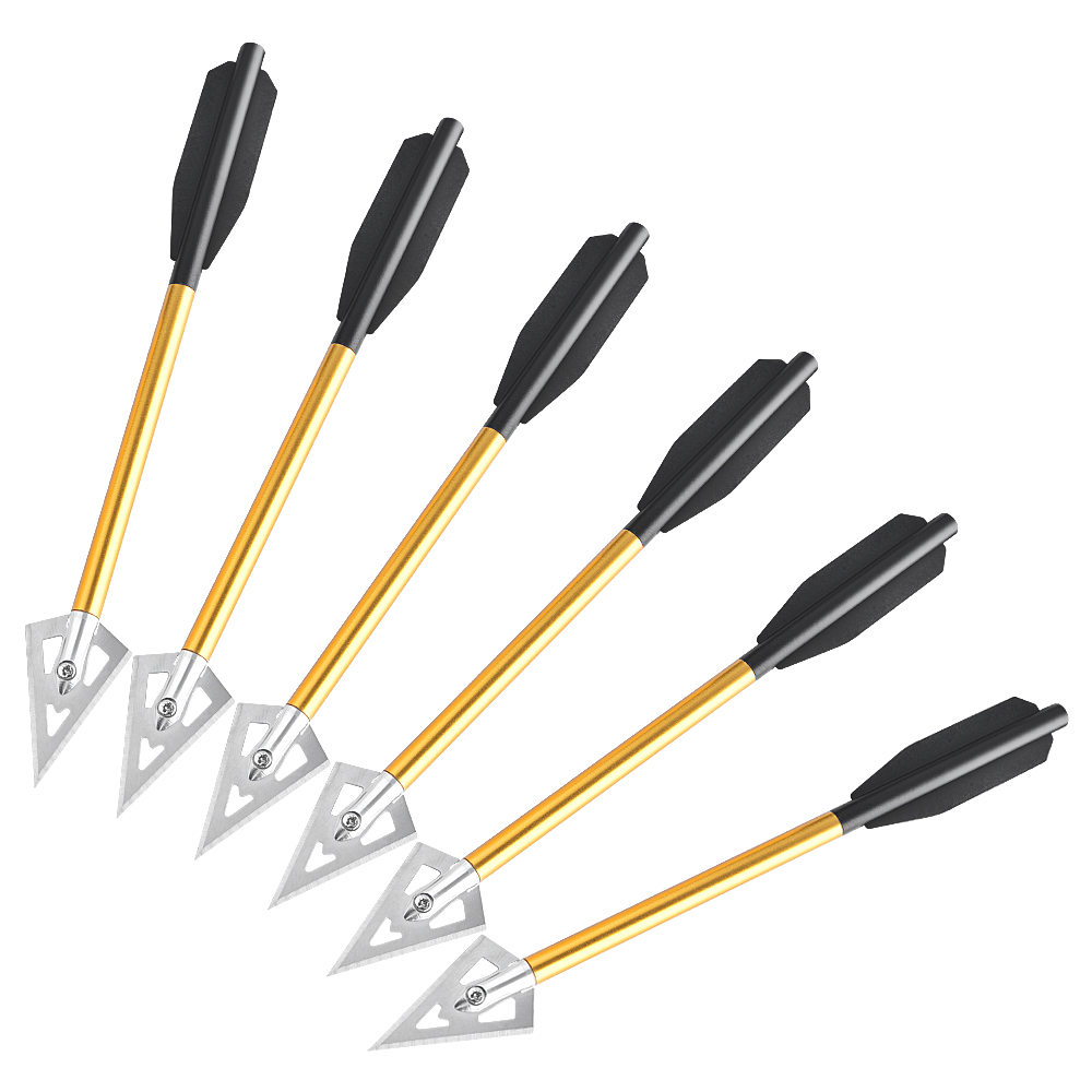 6/12 Uds flecha corta pernos d - Crossbow Bolt Broadhead reseña y precio