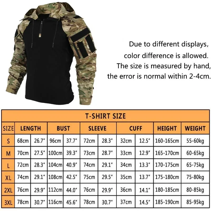 Camiseta de combate de camufla - Hunting Outdoor Clothing reseña y precio