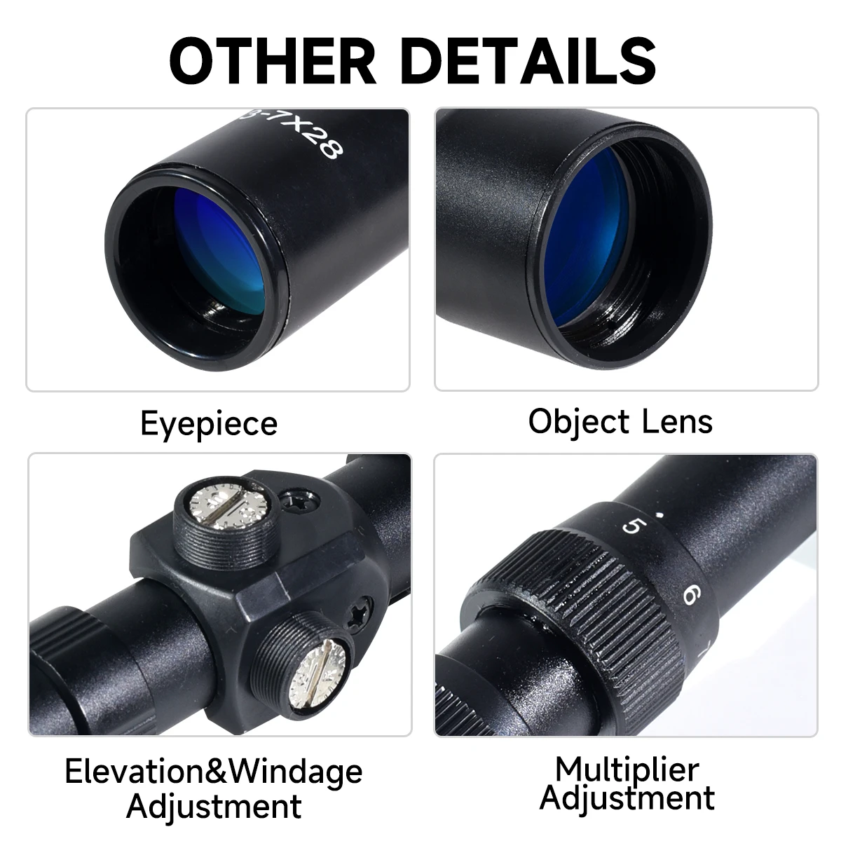 Mira Óptica 4x20/4x28/3-7x20/3 - Outdoor Hunting Range reseña y precio