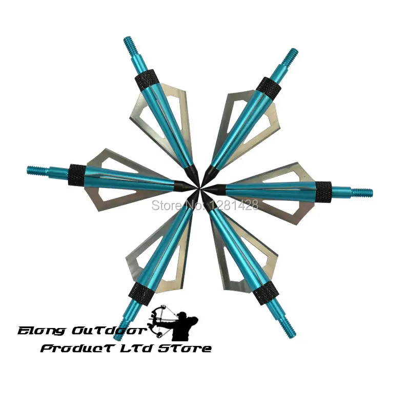 12 Uds. Punta ancha azul de 12 - Crossbow Bolt Broadhead reseña y precio