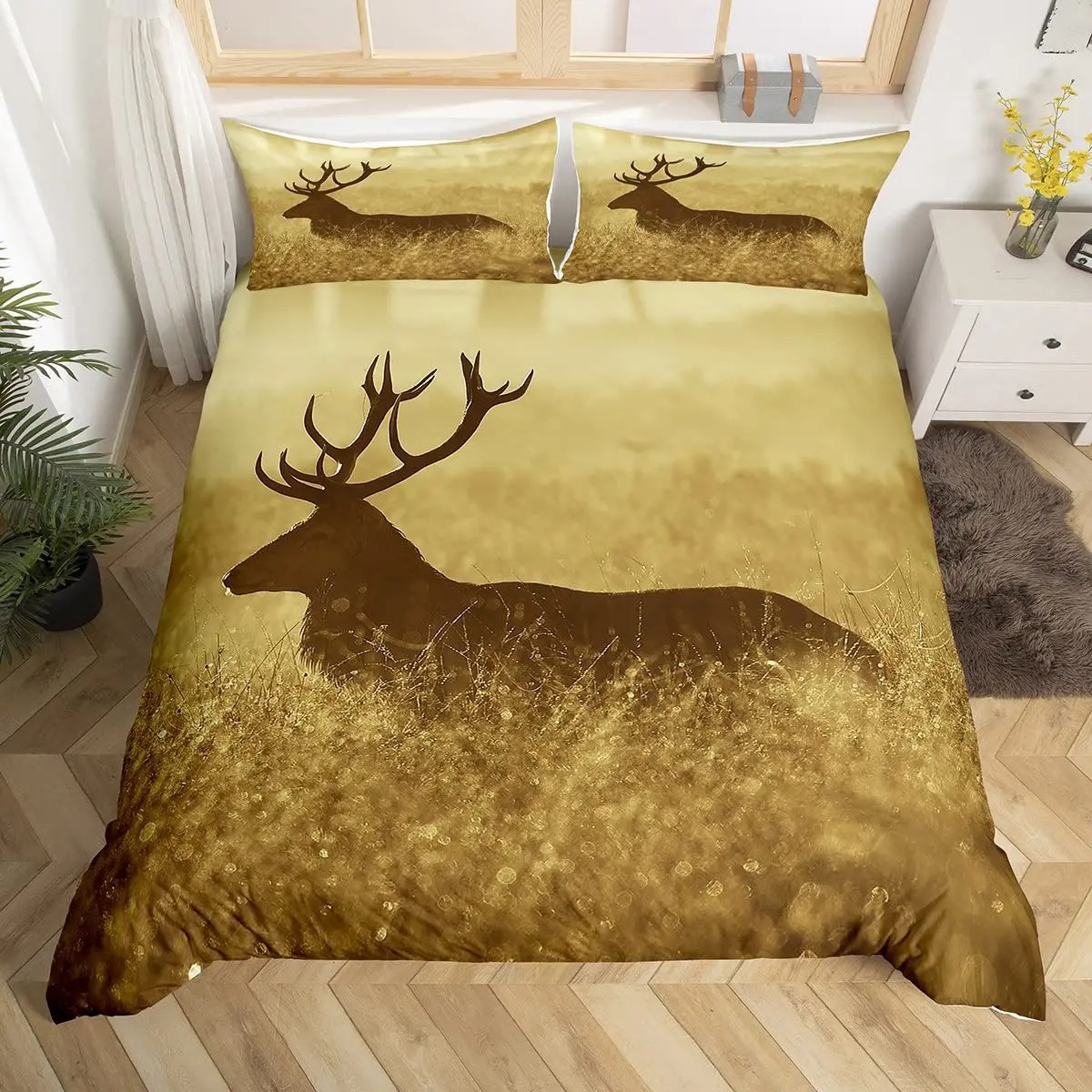 Funda nórdica Deer Elk, funda  - Hunting And Camping In Forest reseña y precio